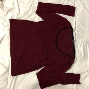 maroon vans long sleeve